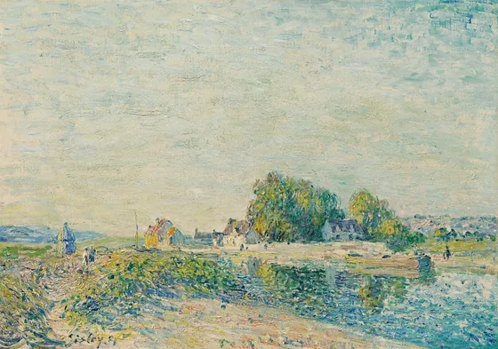 Le barrage du canal du Loing à Saint-Mammès