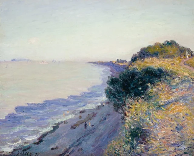 O Canal de Bristol visto de Penarth, entardecer, Alfred Sisley