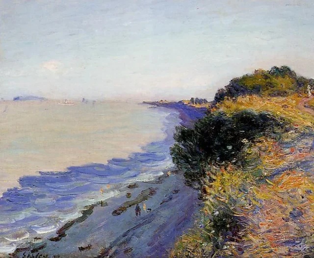 El canal de Bristol desde Penarth, atardecer, Alfred Sisley