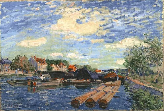 Le canal du Loing à Saint-Mammes