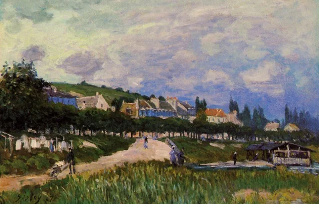 El lavadero, Alfred Sisley