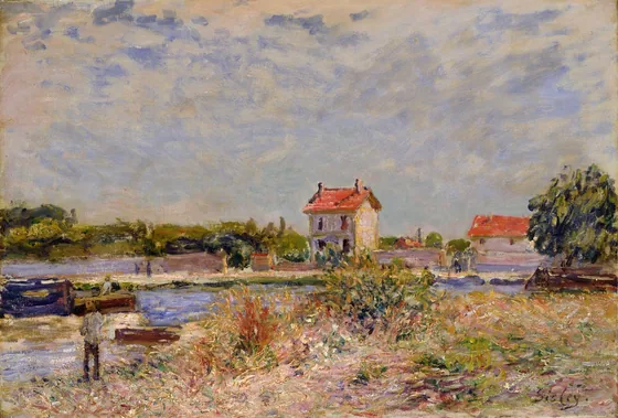 Le Loing à Saint-Mammès (D. 626)