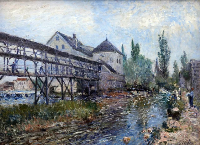 El molino Provencher en Moret, Alfred Sisley