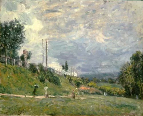 Le talus de chemin de fer à Sèvres