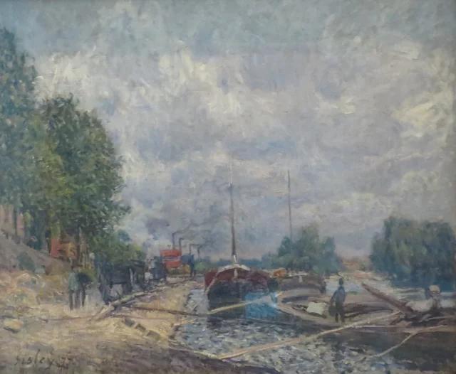 Las gabarras en Billancourt