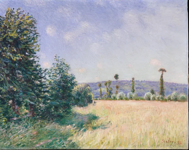 Os Prados de Sahurs ao sol da manhã, Alfred Sisley