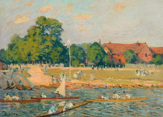 Les régates à Hampton Court