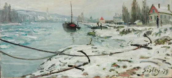 Lignes d'amarrage, effet de neige à Saint-Cloud