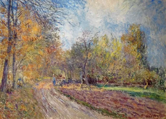 Lisière de forêt en automne