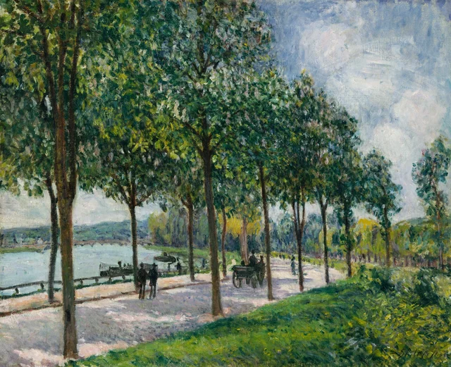 Castaños en flor, Alfred Sisley