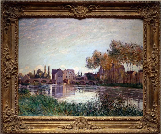 Moret au coucher du soleil