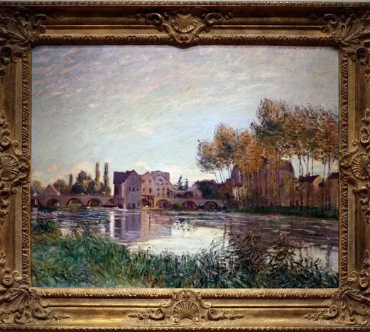 Moret au coucher du soleil