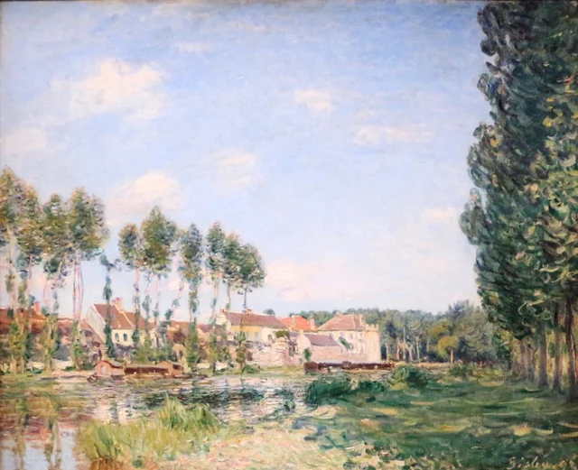 Moret, orillas del Loing, Alfred Sisley