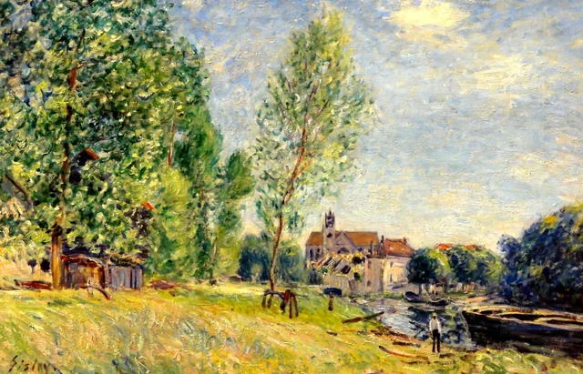 Moret, el astillero de Matrat, Alfred Sisley