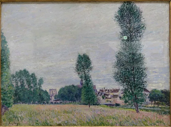 Moret, vu des champs