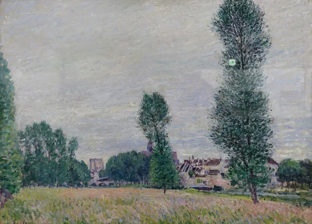Moret, visto desde los campos, Alfred Sisley