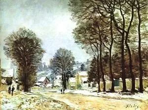 Neige à Louveciennes