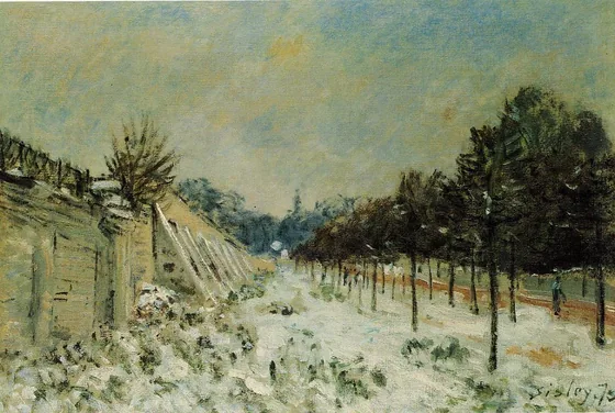 Neige à Marly-le-Roi