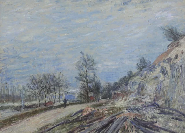 En la carretera de Moret, Alfred Sisley