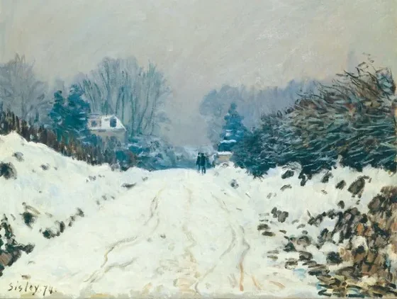 Paysage d'hiver à Louveciennes