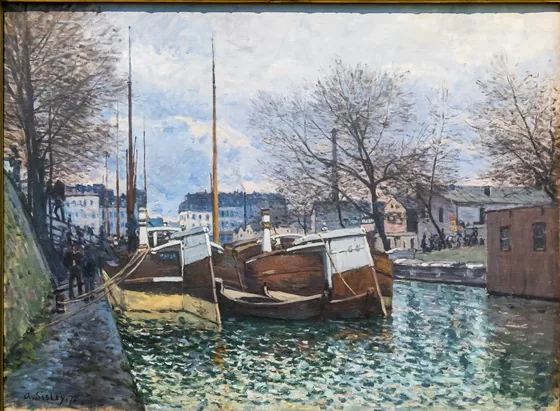 Péniches sur le canal Saint-Martin