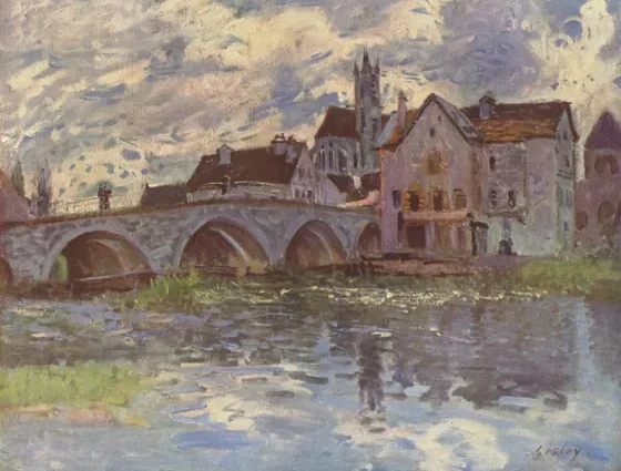 Pont de Moret, effet d'orage