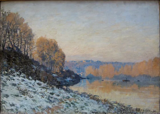 Port-Marly, gelée blanche