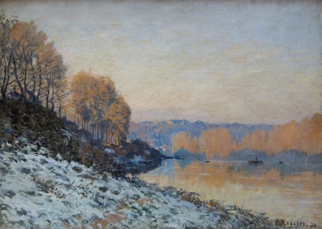 Port-Marly, escarcha, Alfred Sisley
