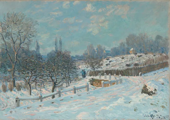 Route de Louveciennes effet de neige