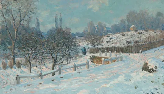 Route de Louveciennes effet de neige