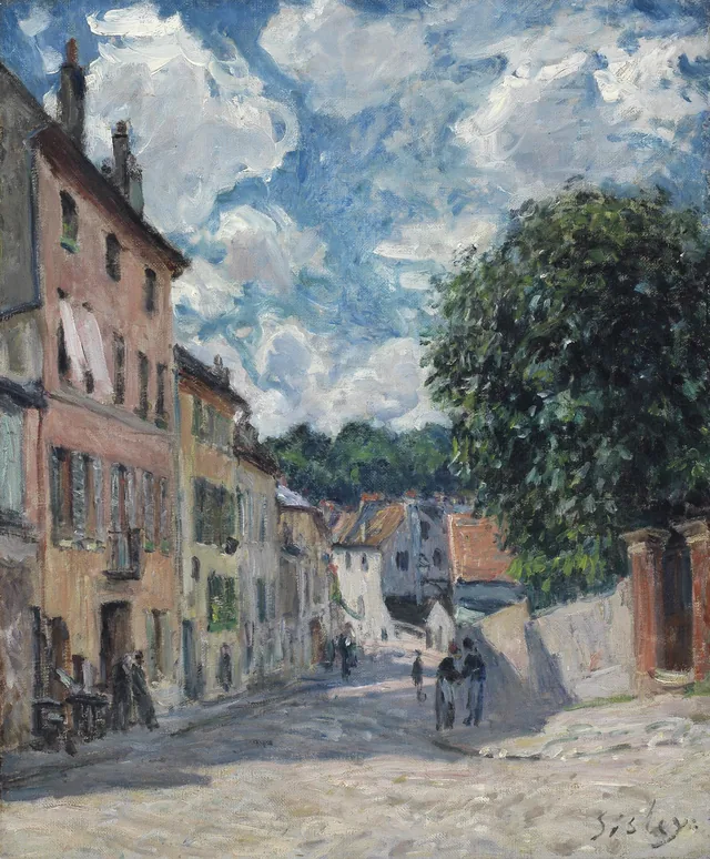 Calle de Moret-sur-Loing, Alfred Sisley