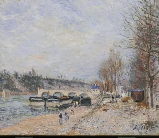 Saint-Mammès, temps gris