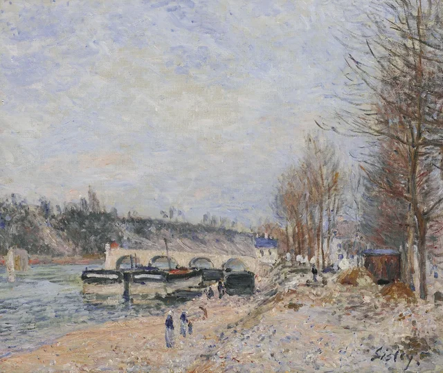 Saint-Mammès, tiempo gris