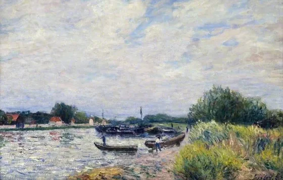 The Loing at Saint-Mammès