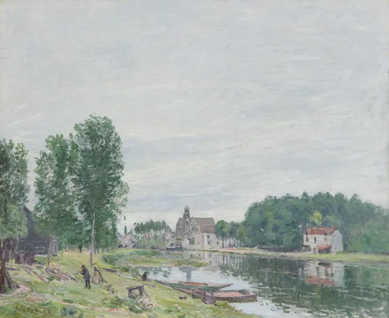 The Matrat Boatyard, Moret-Sur-Loing, Rainy Weather