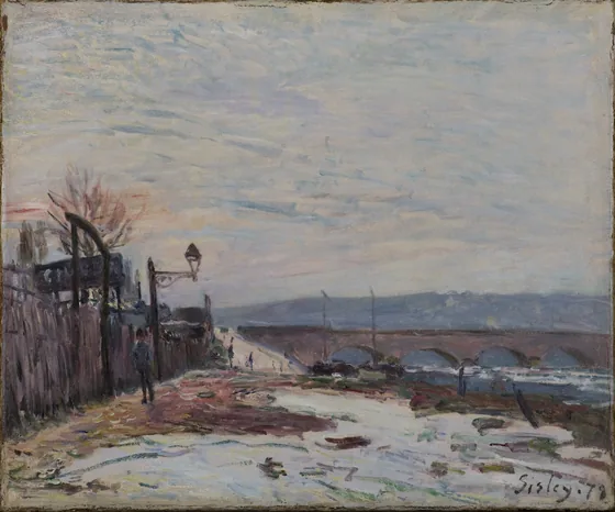 The Quay of the Seine during Snow Season