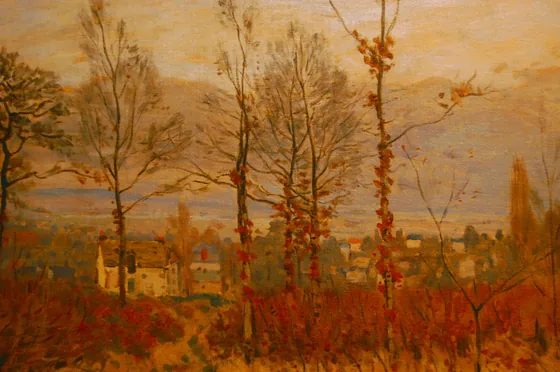 Vue de Louveciennes en automne