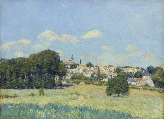 Vue de Marly-le-Roi sous le soleil
