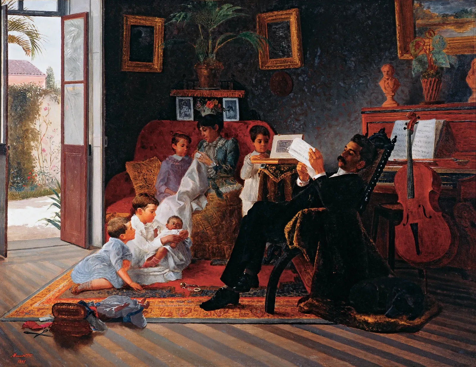 Cena de Família de Adolfo Augusto Pinto, Almeida Júnior