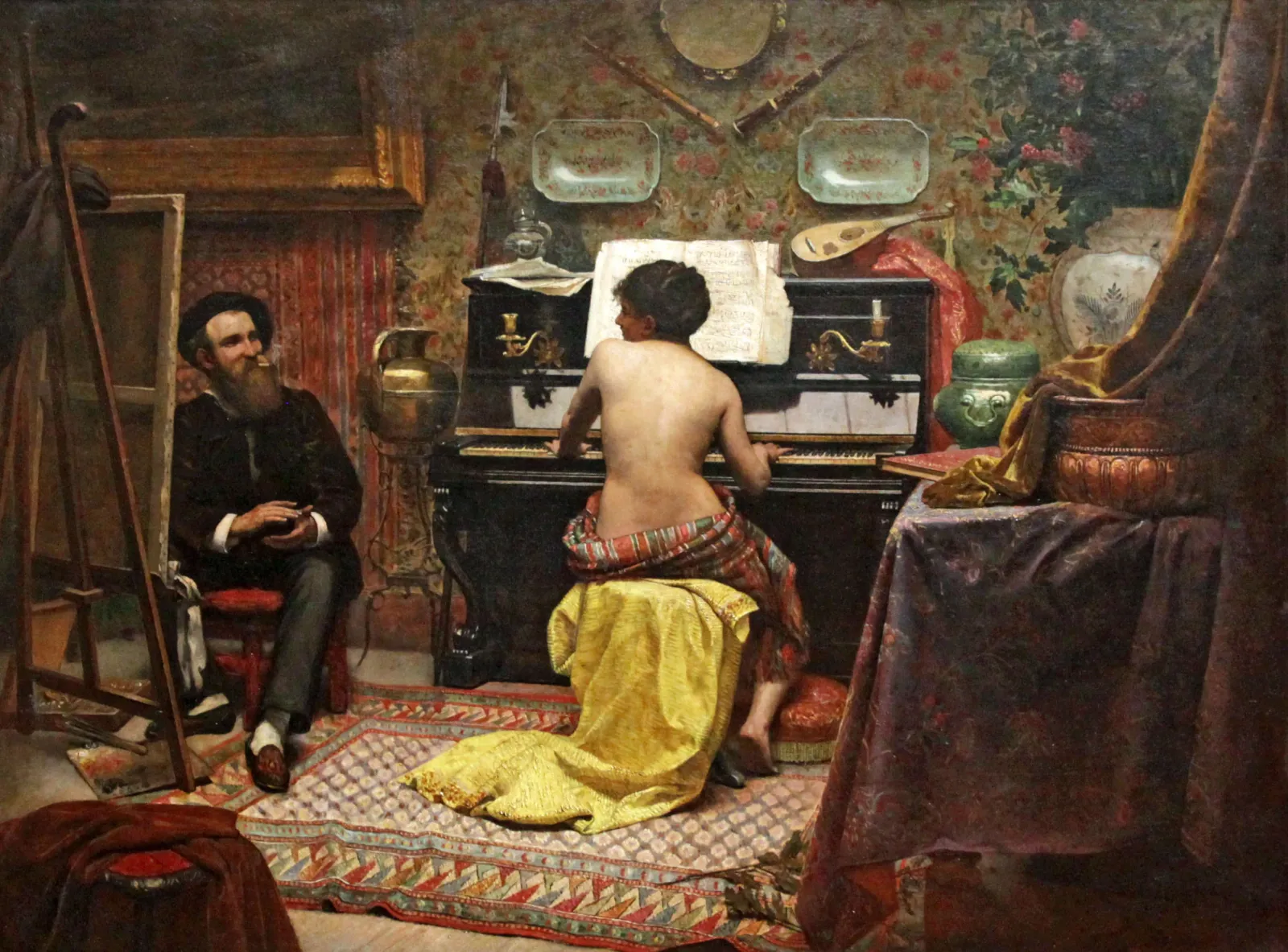 Descanso do modelo, Almeida Júnior