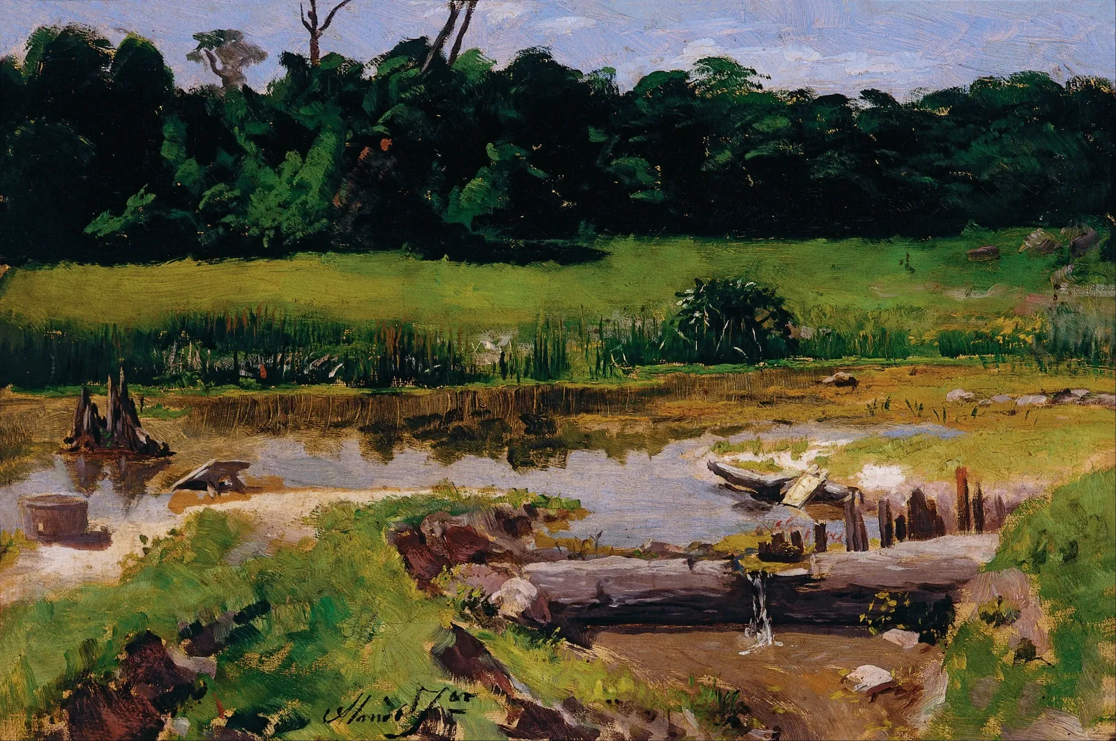 Paisagem Fluvial, Almeida Júnior