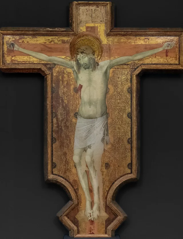 Cristo crucificado (crucifijo del Carmine), Ambrogio Lorenzetti
