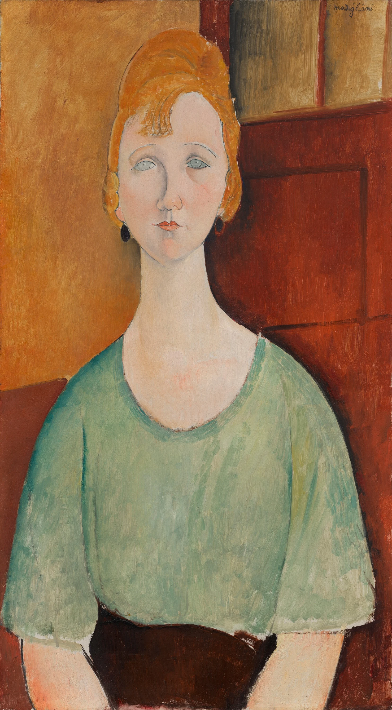 Girl in a Green Blouse, Amedeo Modigliani