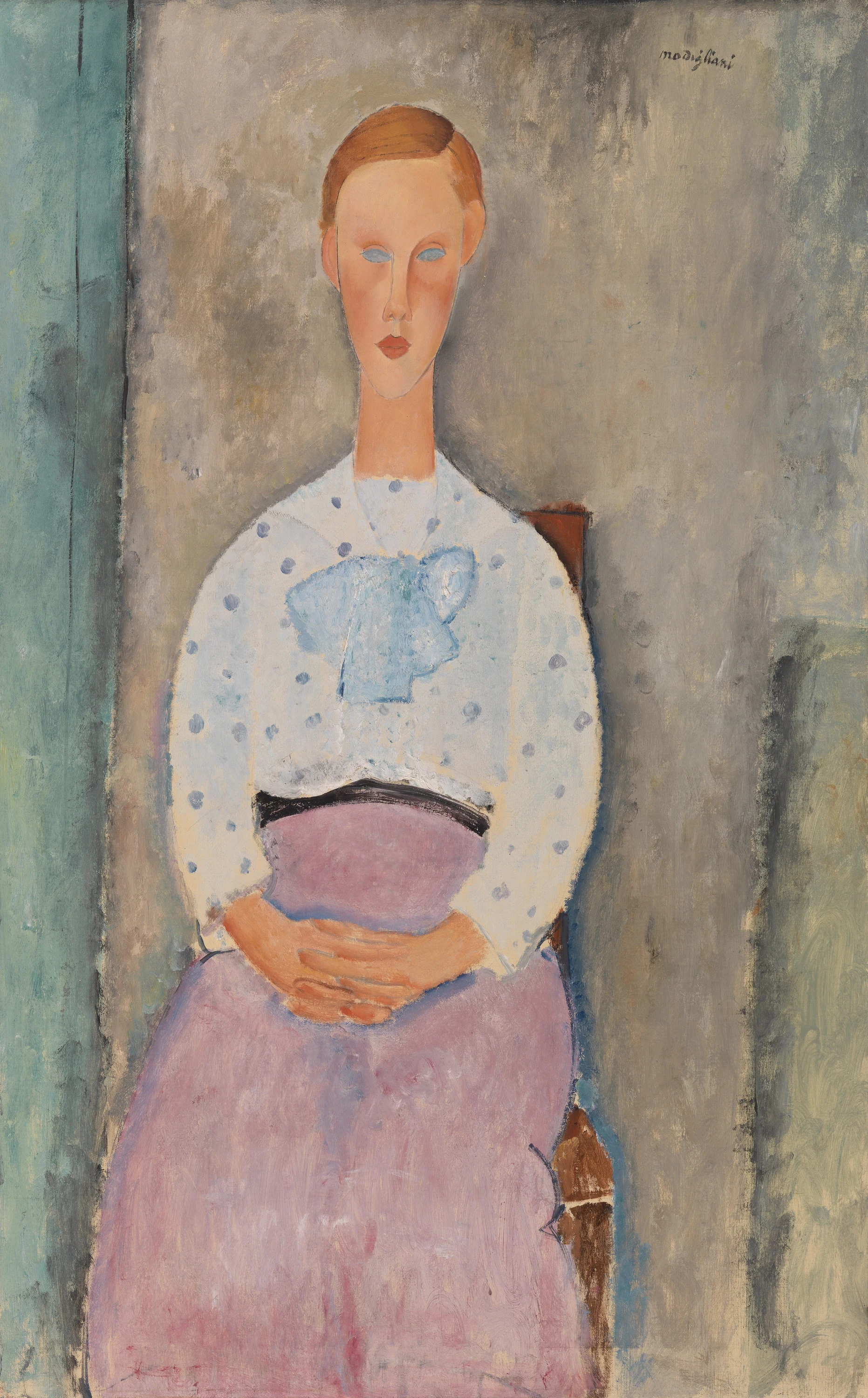 Jeune Fille au corsage à pois, Amedeo Modigliani