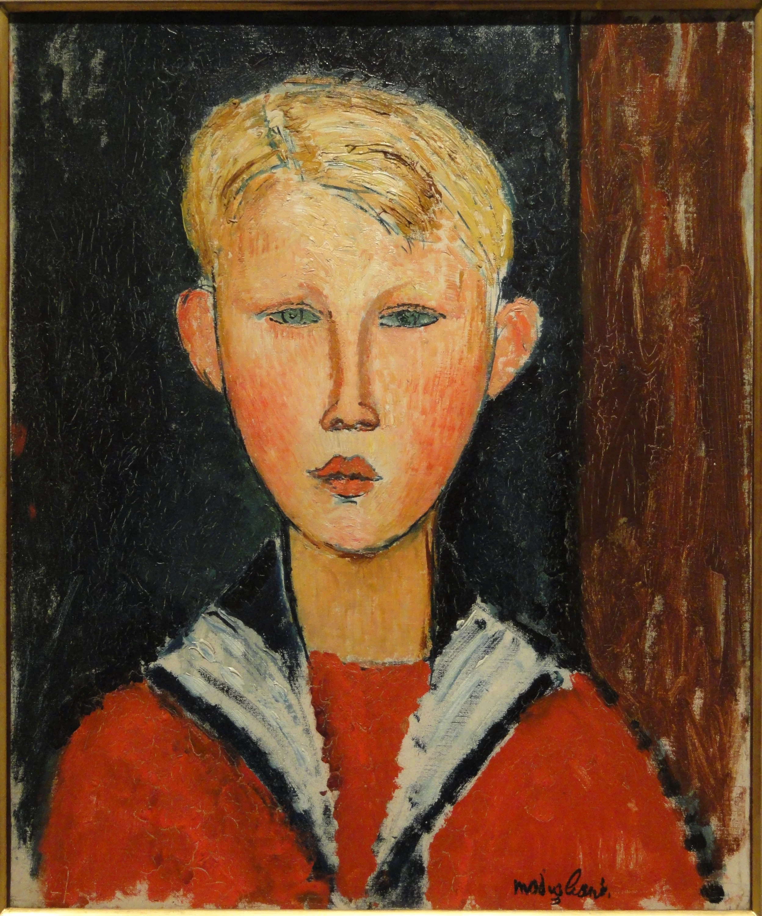 Le garçon aux yeux bleus, Amedeo Modigliani