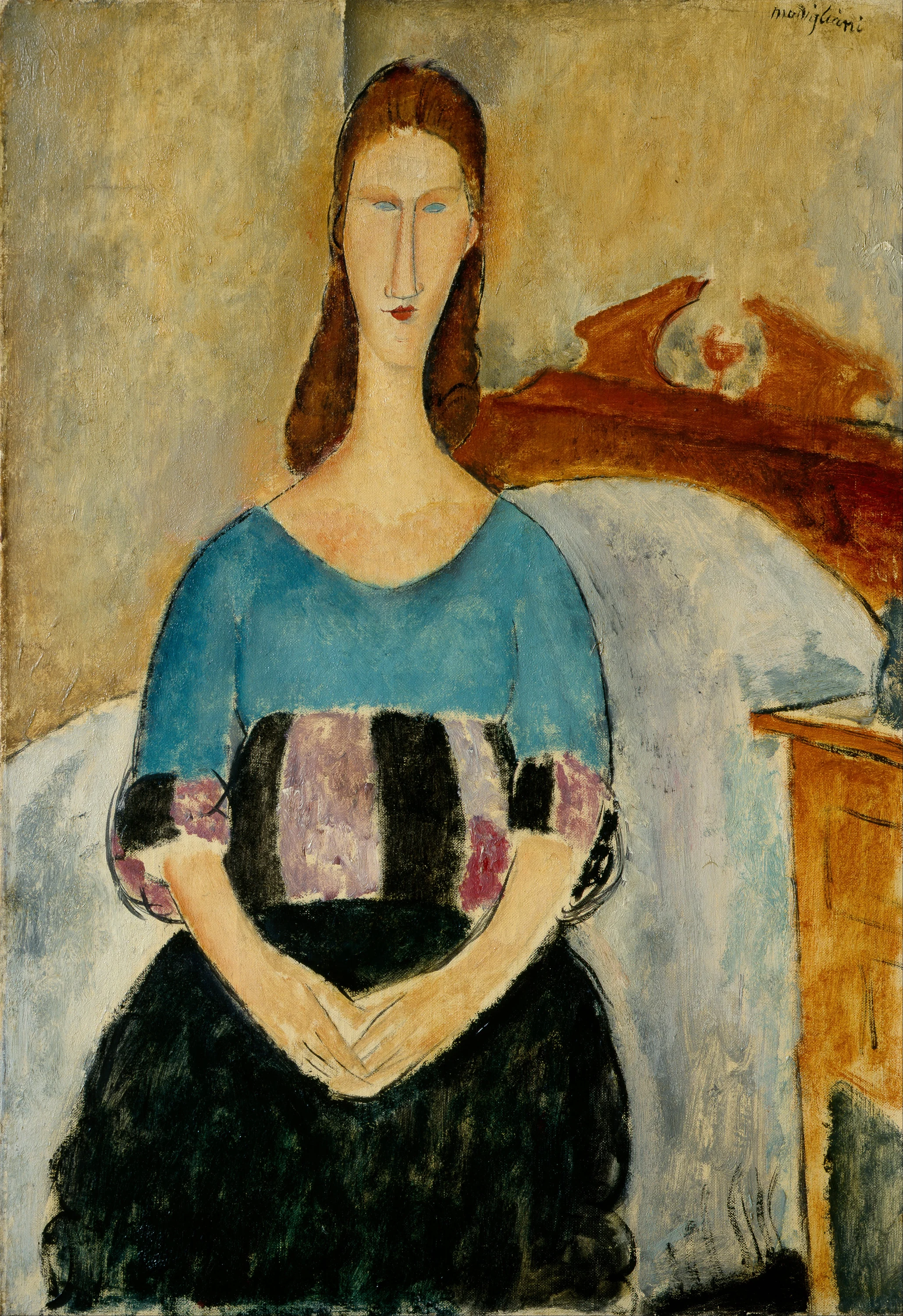 Portrait de Jeanne Hebuterne assise, Amedeo Modigliani