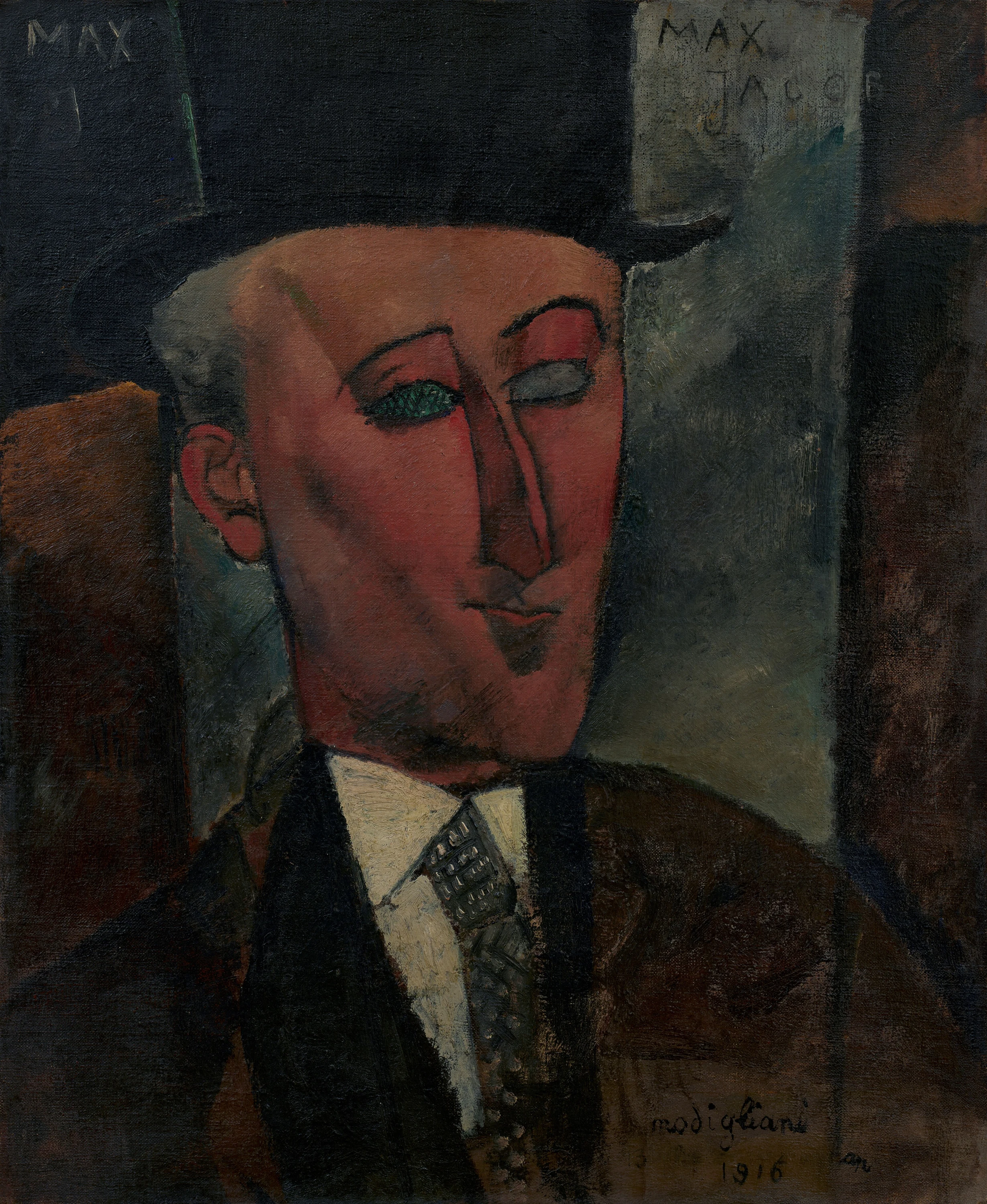 Portrait de Max Jacob, Amedeo Modigliani