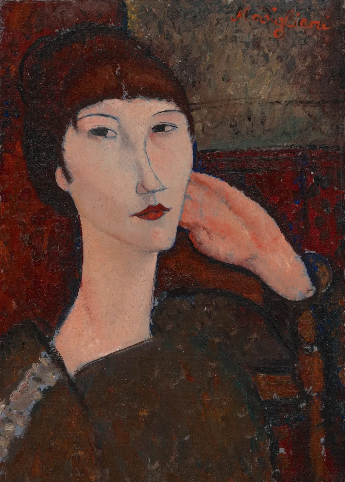 Adrienne (Woman with Bangs), Amedeo Modigliani