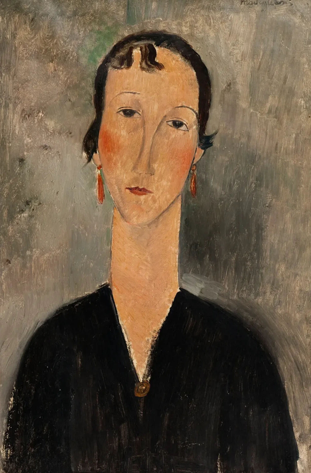 Femme aux boucles d'oreilles, Amedeo Modigliani