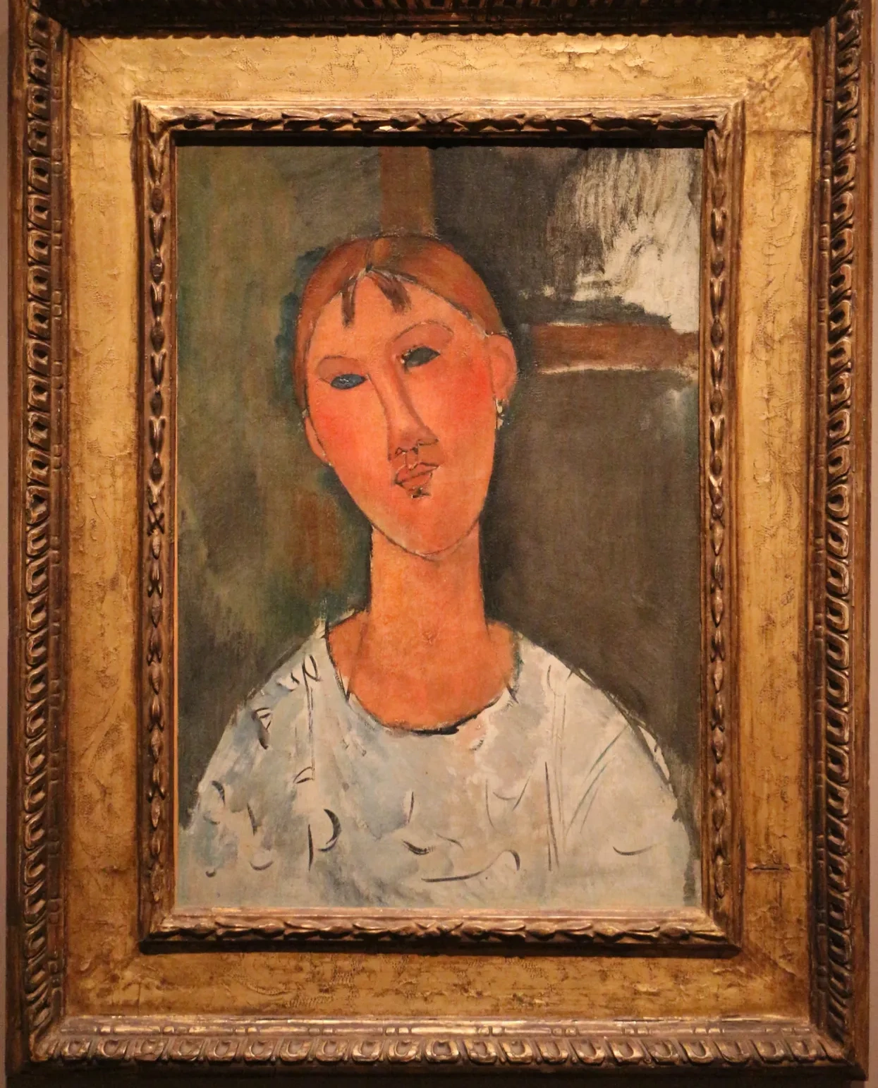 Girl in a White Blouse, Amedeo Modigliani